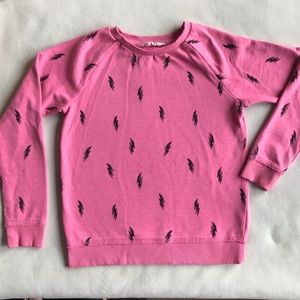 H&M Pink Lightening Bolt Sweatshirt